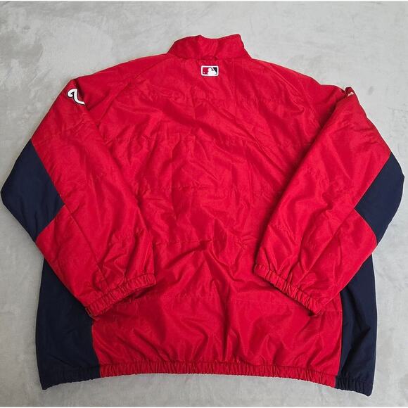 Majestic Washington Nationals Jacket Men's 2XL Red Full Zip Therma Base Coat - Picture 10 of 10